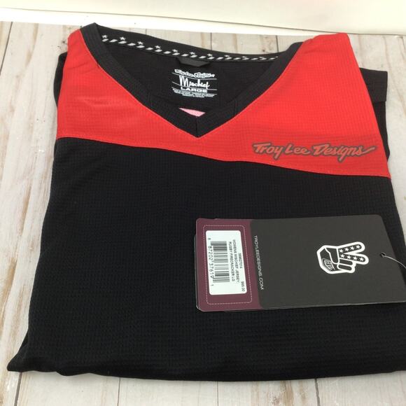 Troy Lee Designs Women MTB Mountain Bike Jersey Cycling Shirt Firecracker Large - Picture 2 of 3